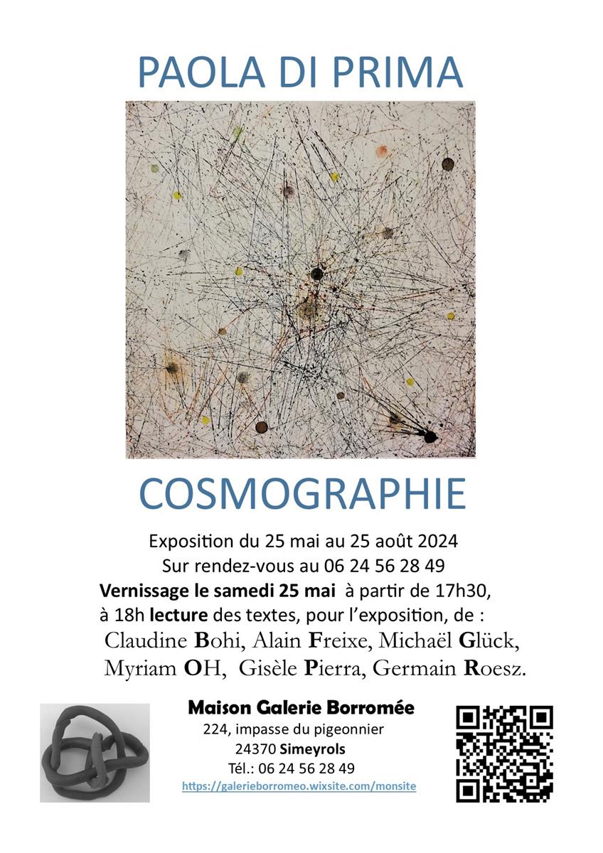 Exposition "Cosmographie" de Paola Di Prima