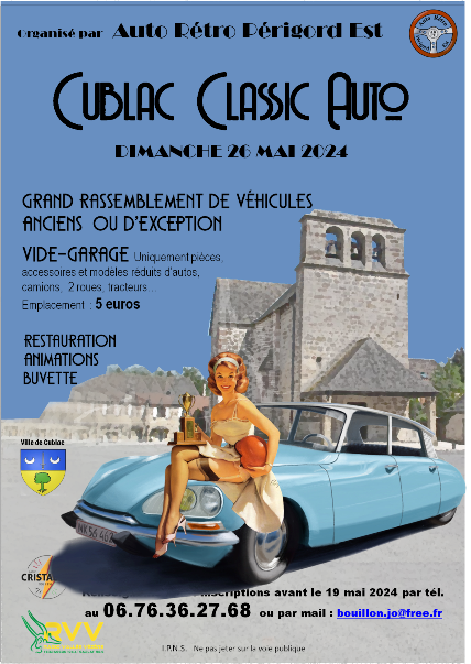 Cublac Classic Autos (Vide-Garage)