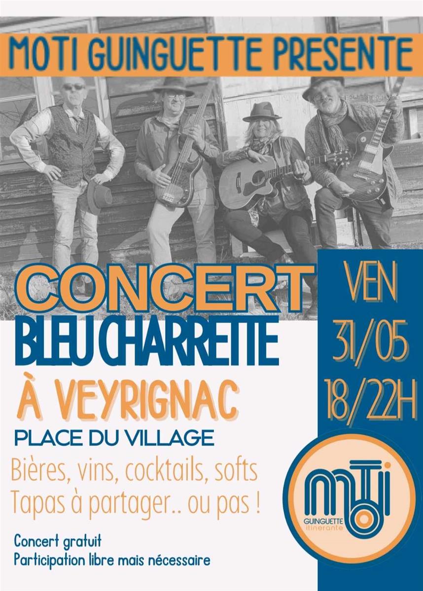 Concert Bleu Charette sur la place du village  ...