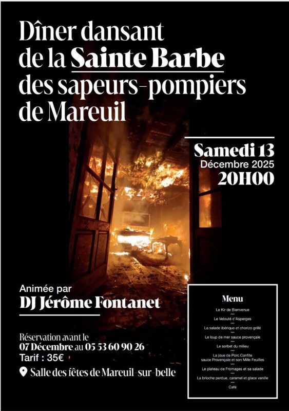 Dîner dansant de la Sainte-Barbe