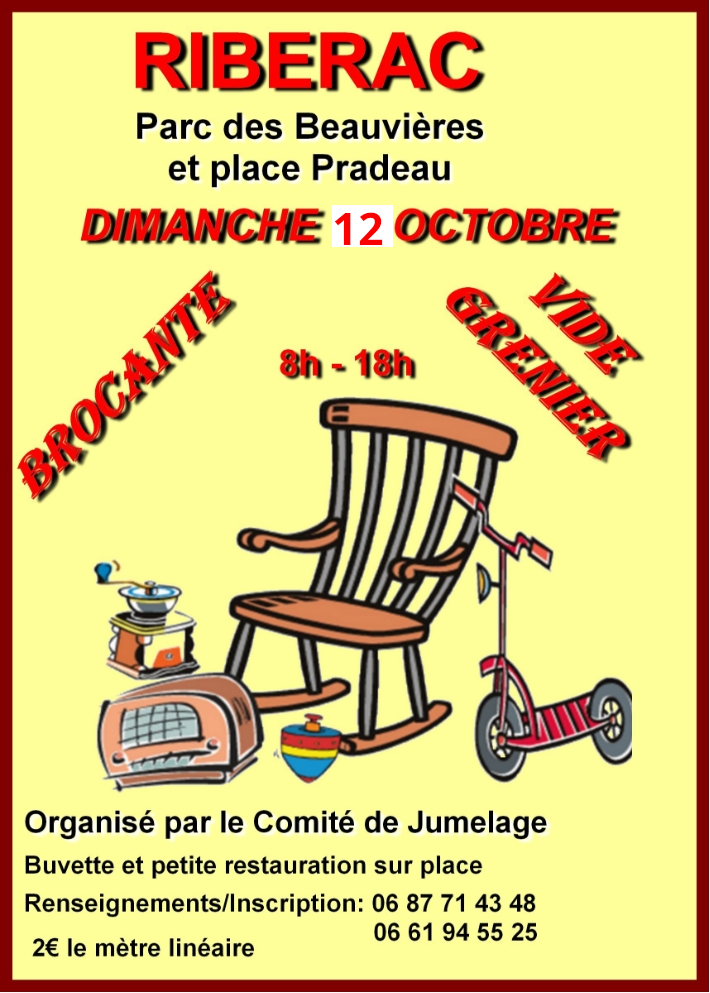 Vide Grenier jumelage Riébérac Rietberg