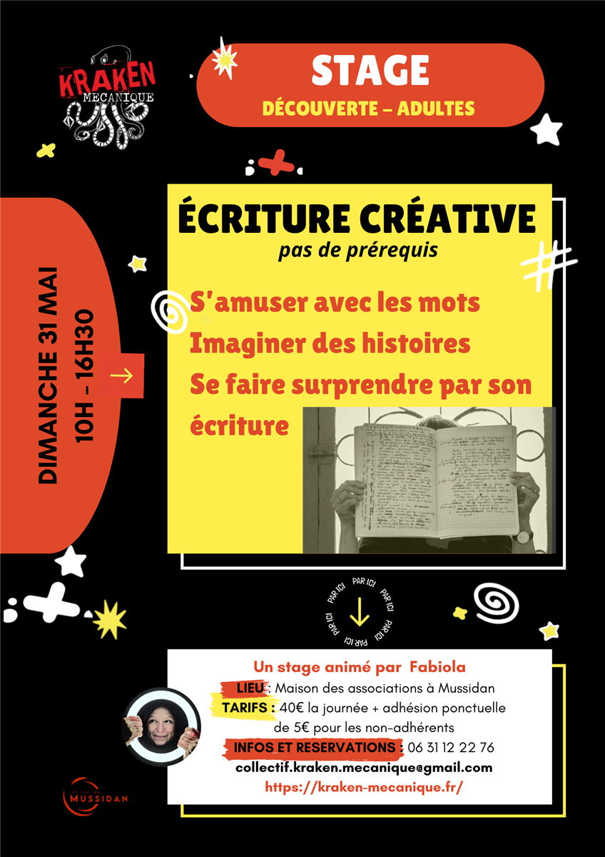 Stage d’écriture créative