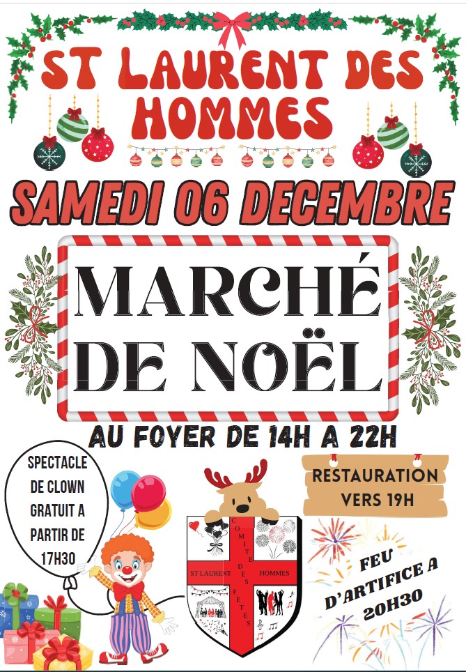 Marché de Noël et feu d'artifices