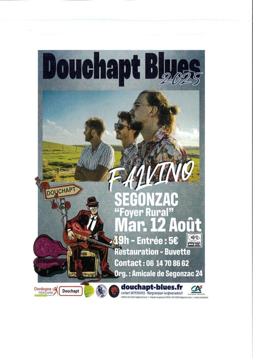 Falvino (blues, rock, groove) en concert à Seg ...