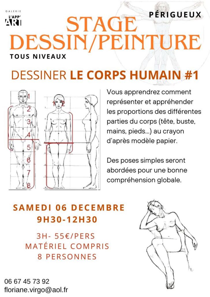 Stage dessin-peinture "Dessiner le corps humai ...