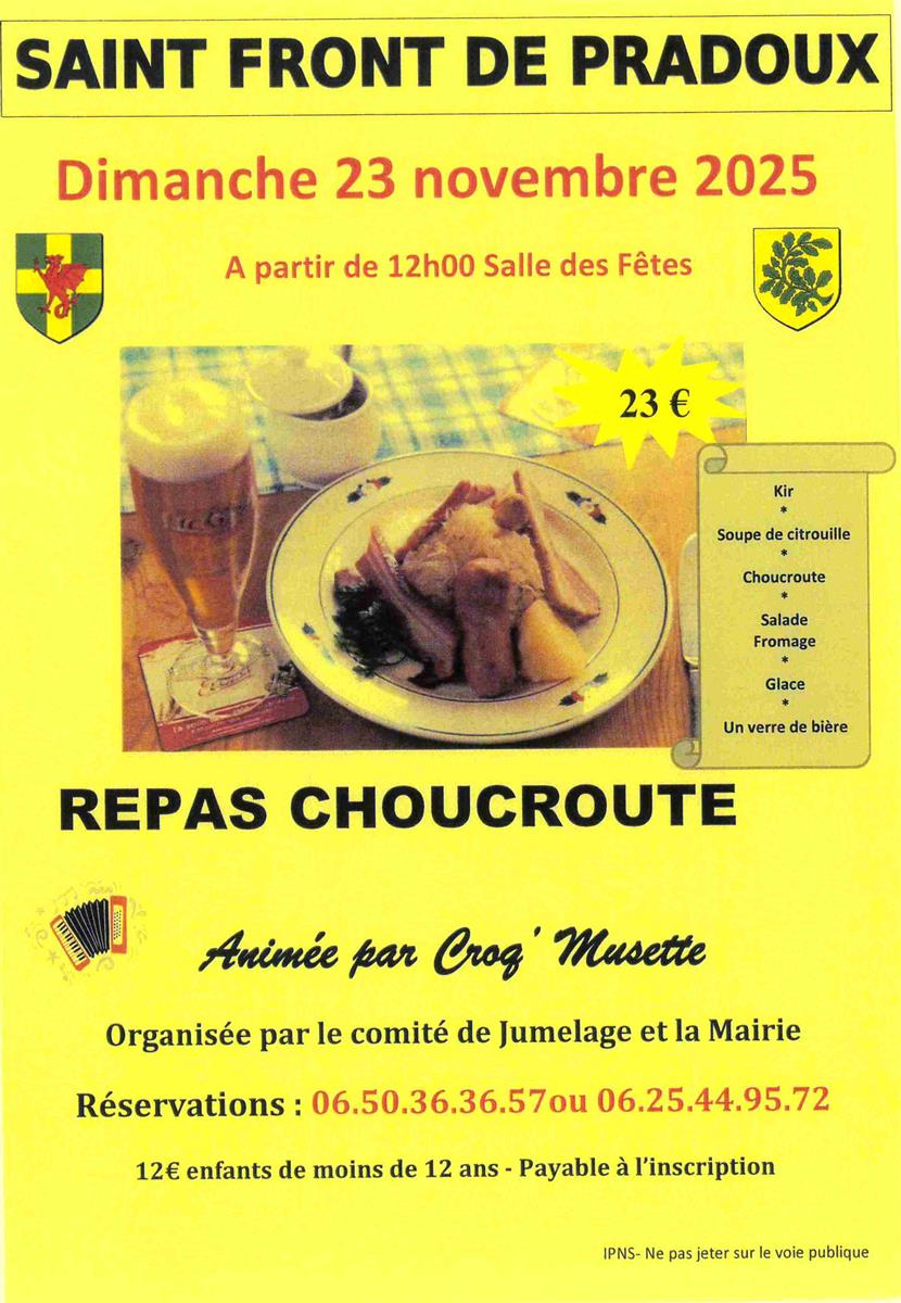 Repas choucroute