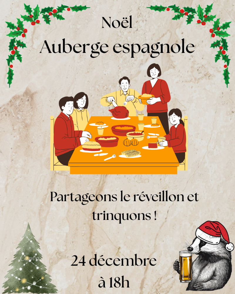 Noël "Auberge espagnole"