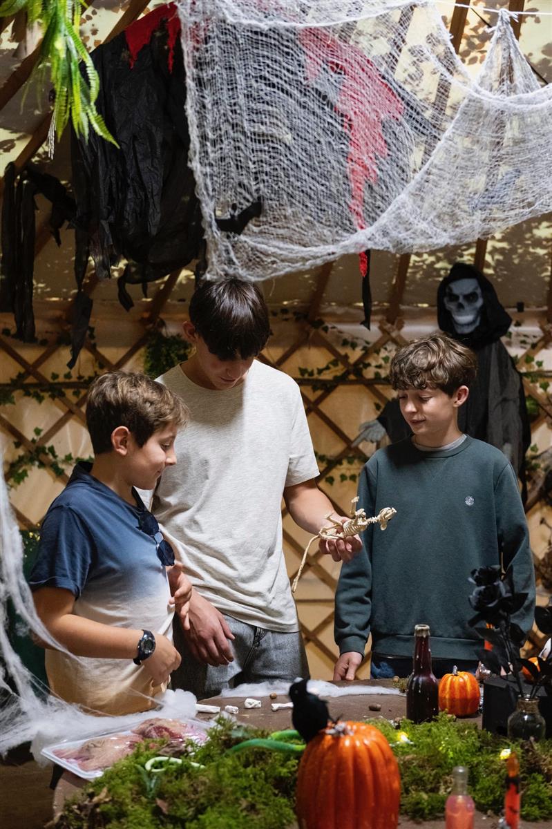 Halloween au parc aux dinosaures