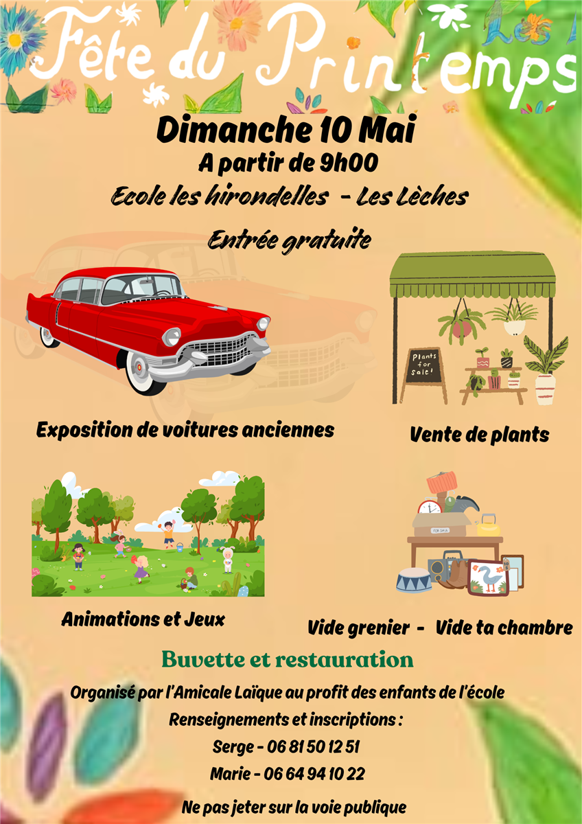 Vide grenier, Vente plants et fleurs, Activité ...