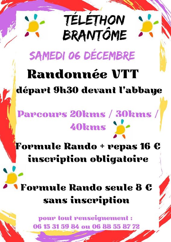 Téléthon de Brantôme en Périgord