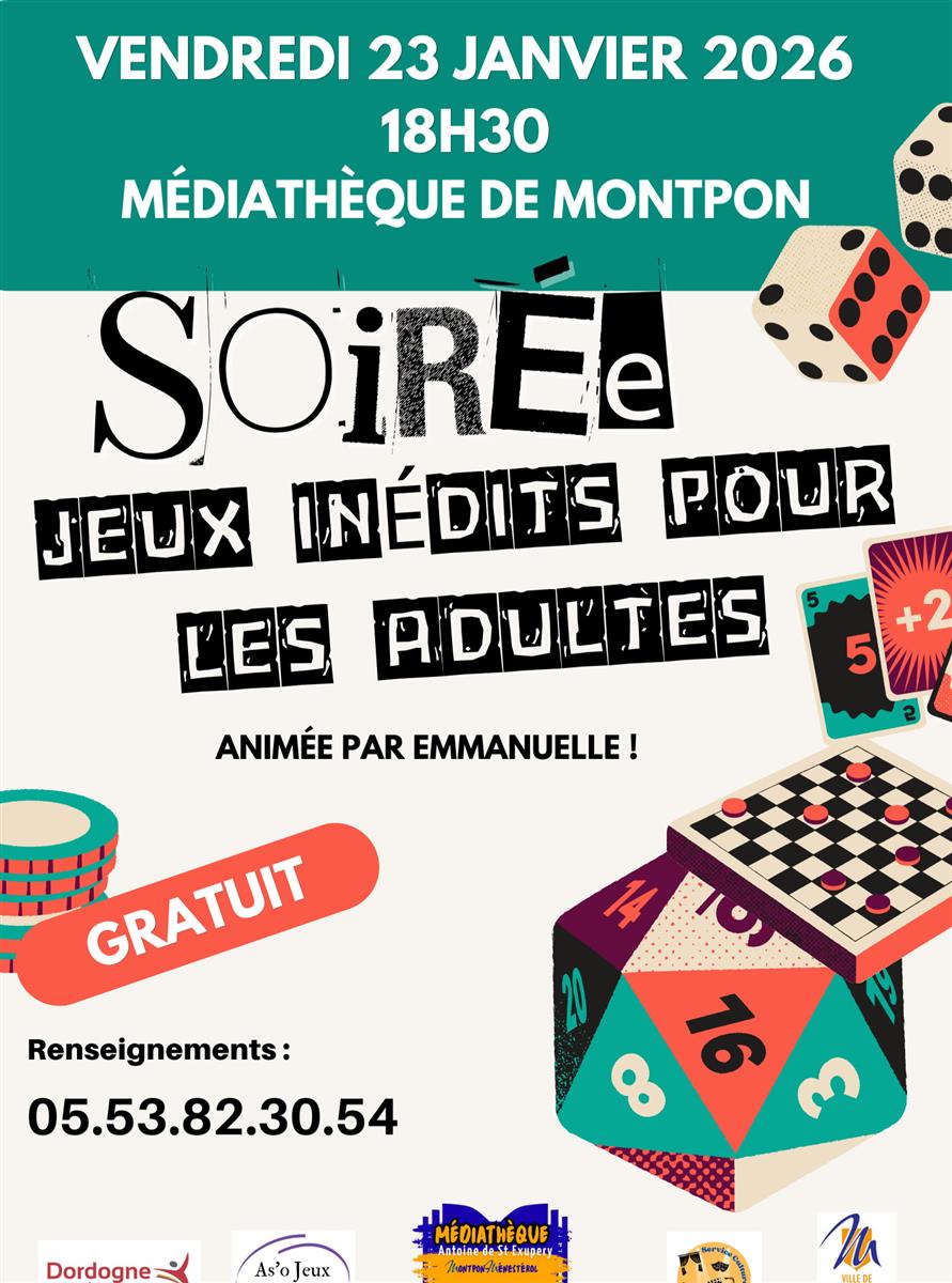Soirée jeux pour les adultes