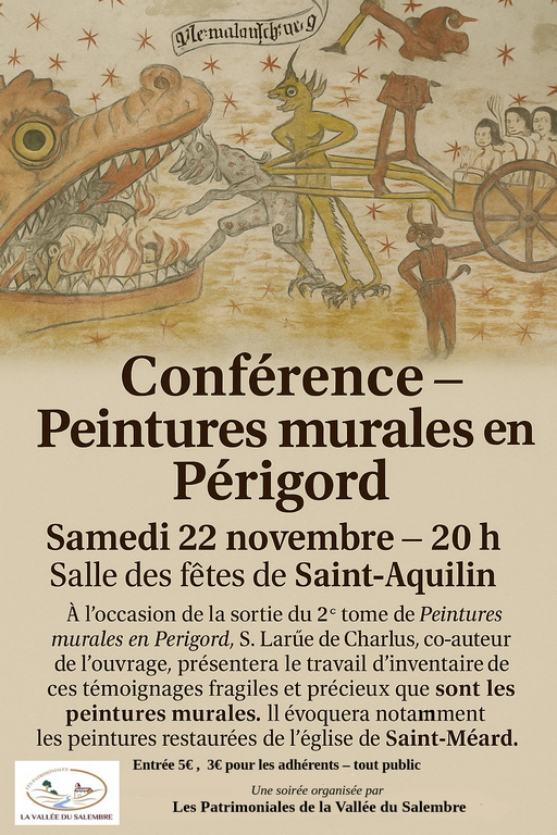 Conférence “Peintures murales en Périgord”