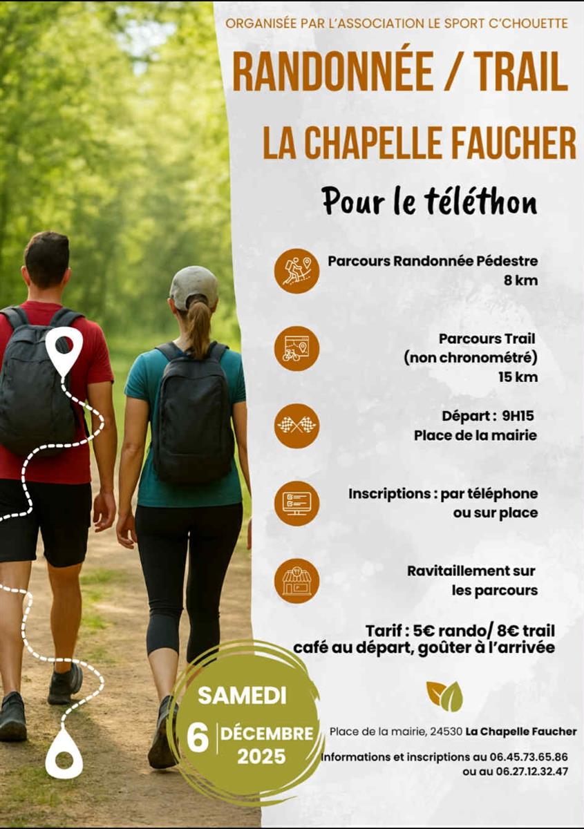 Randonnée / Trail pour le TELETHON