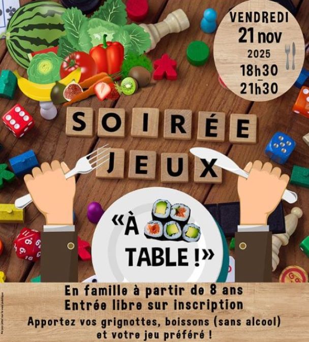 Soirée Jeux "À TABLE !"