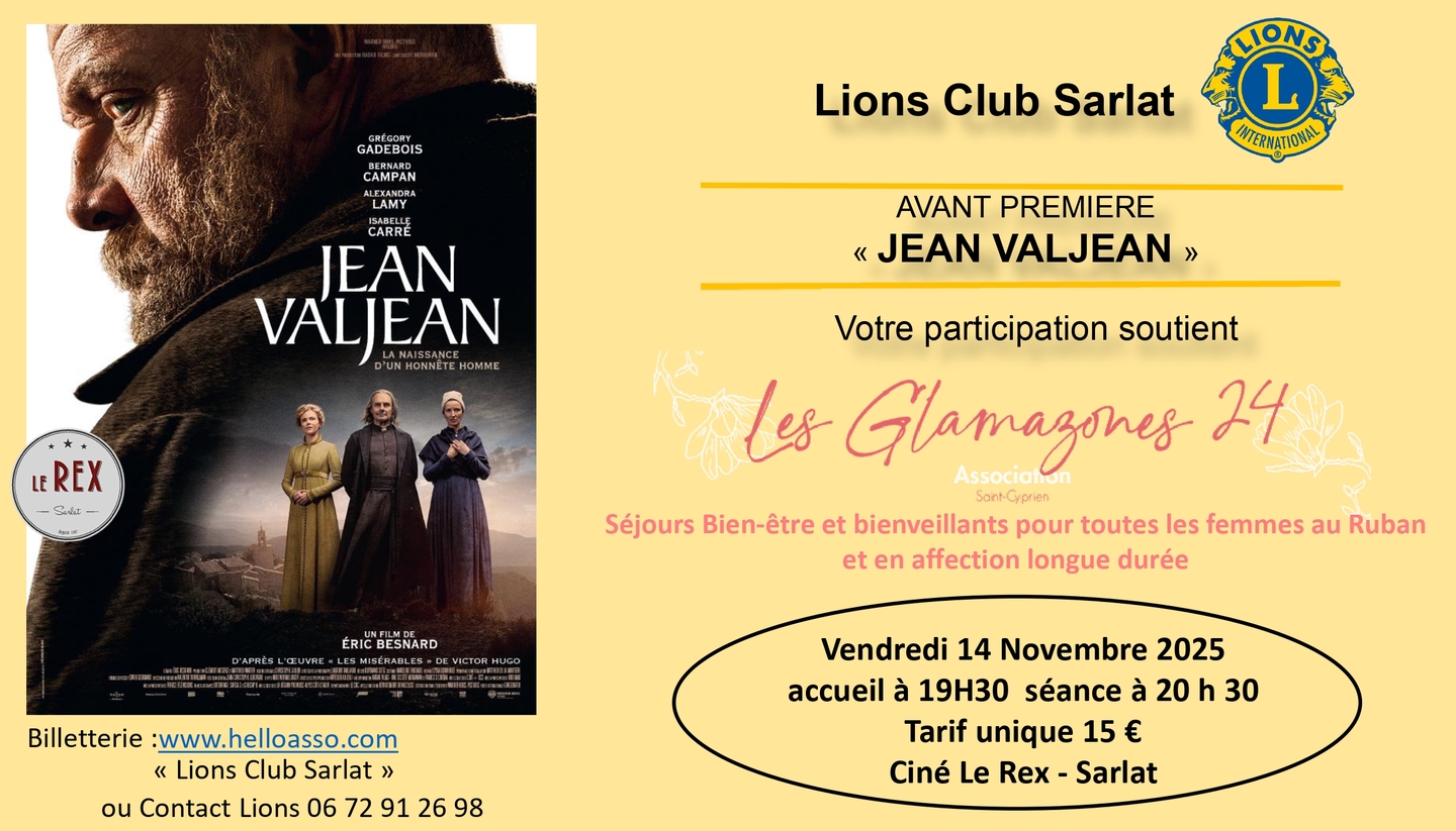 Avant première : " Jean Valjean "
