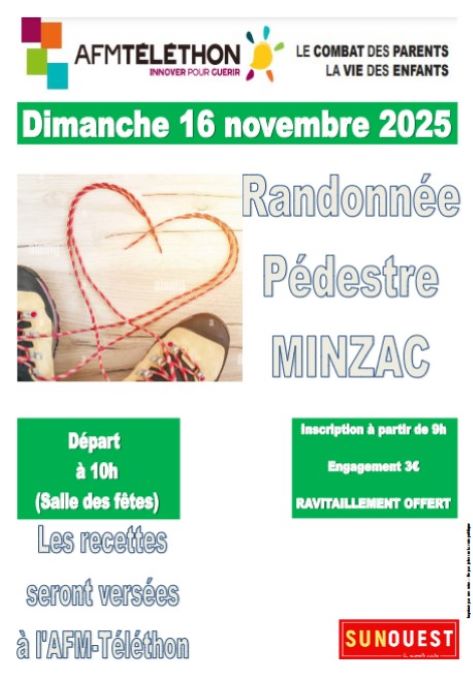 Téléthon Cantonal | Randonnée Pédestre Minzac