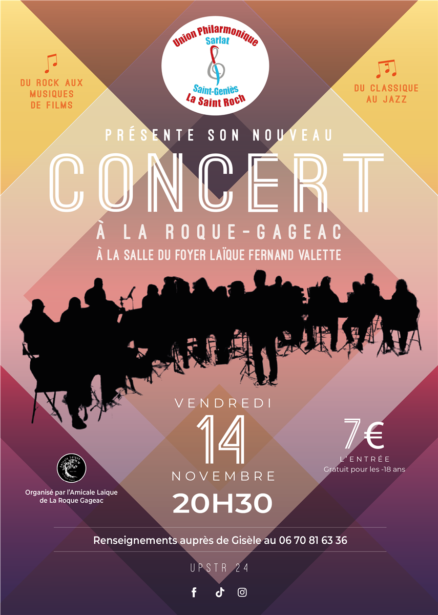 🎵 Concert de l’UPSTR à La Roque-Gageac