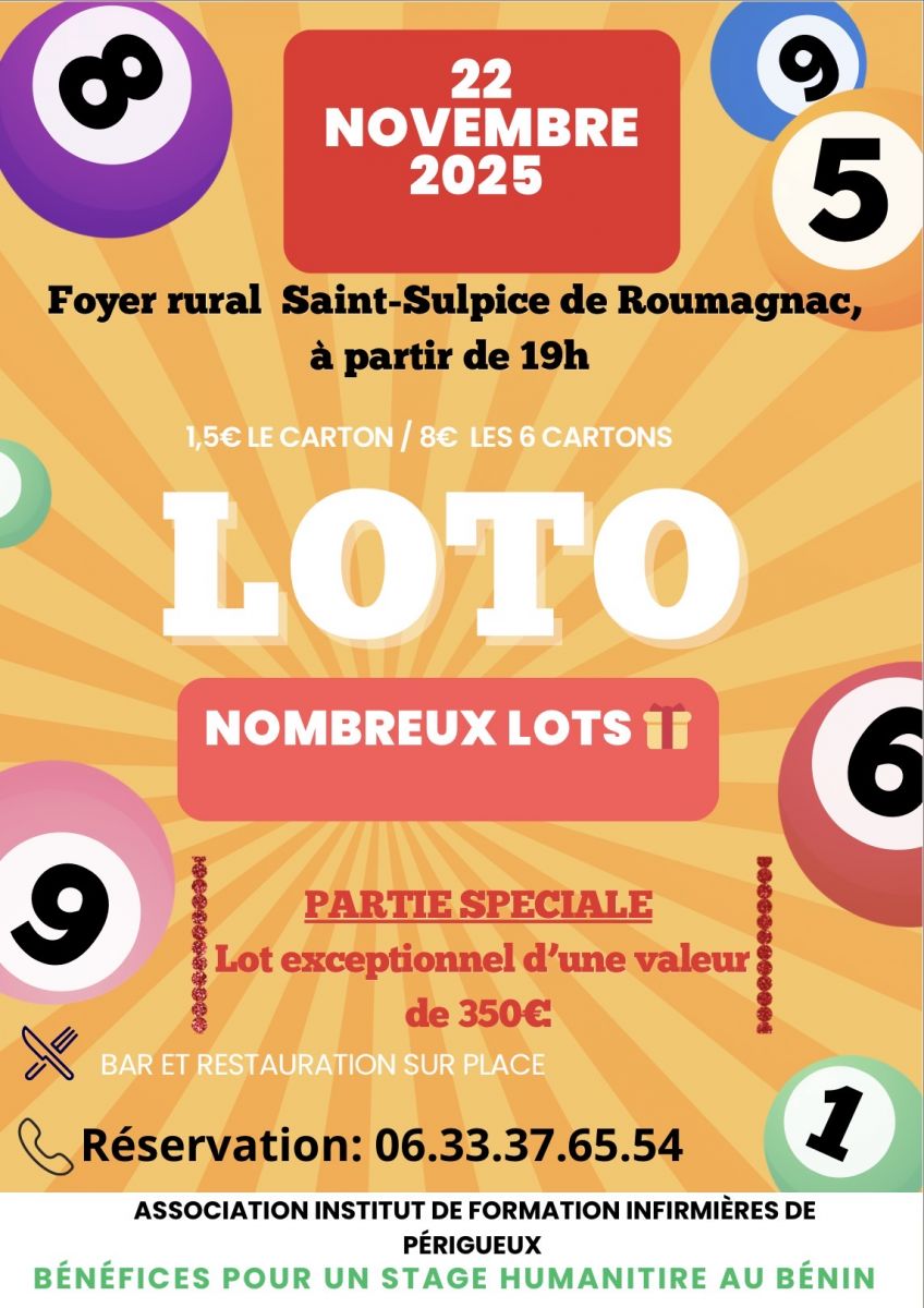 Loto: stage humanitaire bénin