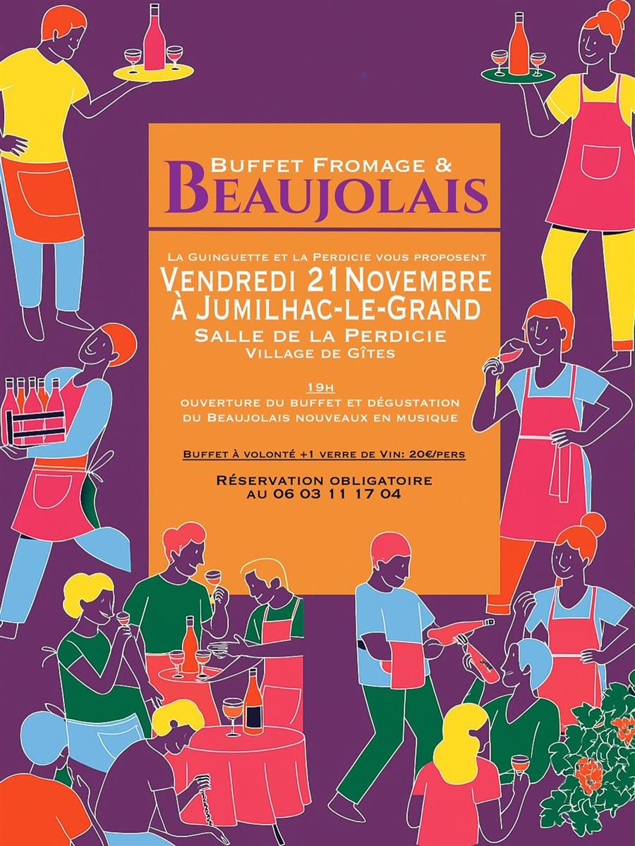 Soirée Beaujolais à la Perdicie