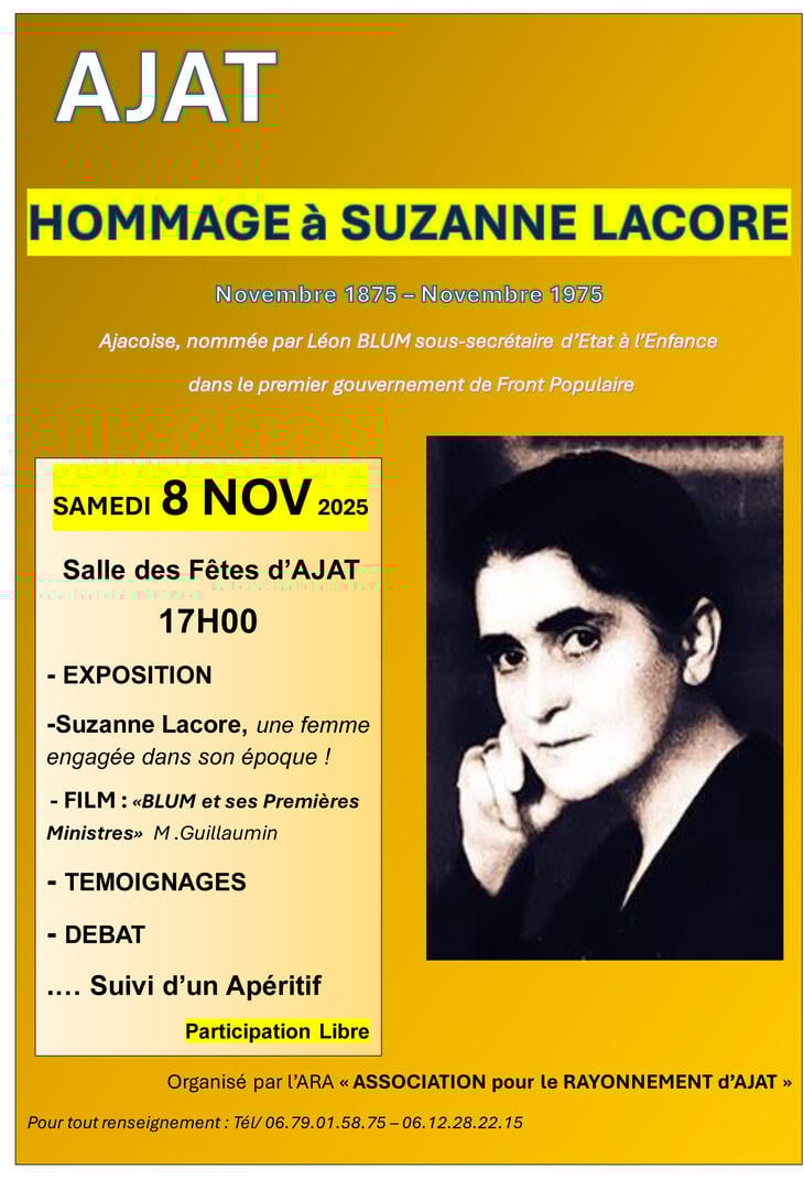 Hommage à Suzanne Lacore