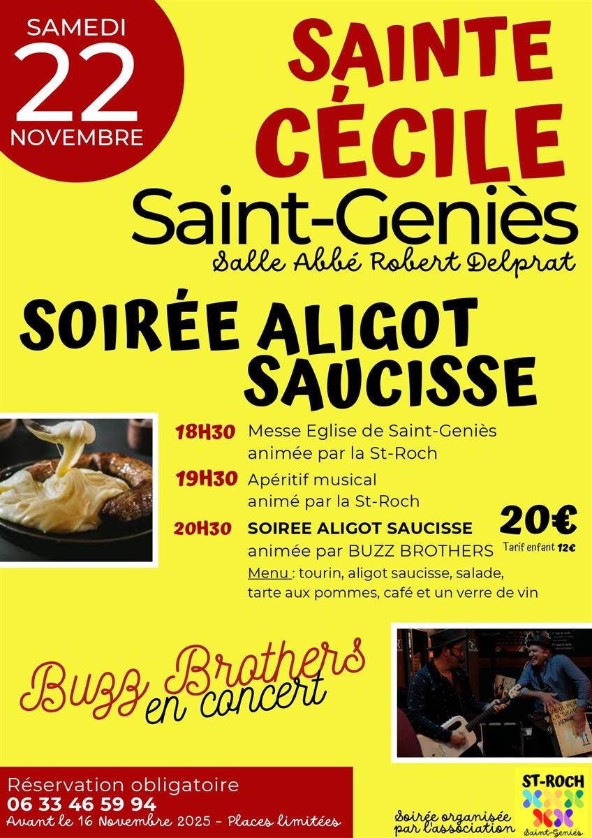 Sainte-Cécile - soirée aligot saucisses