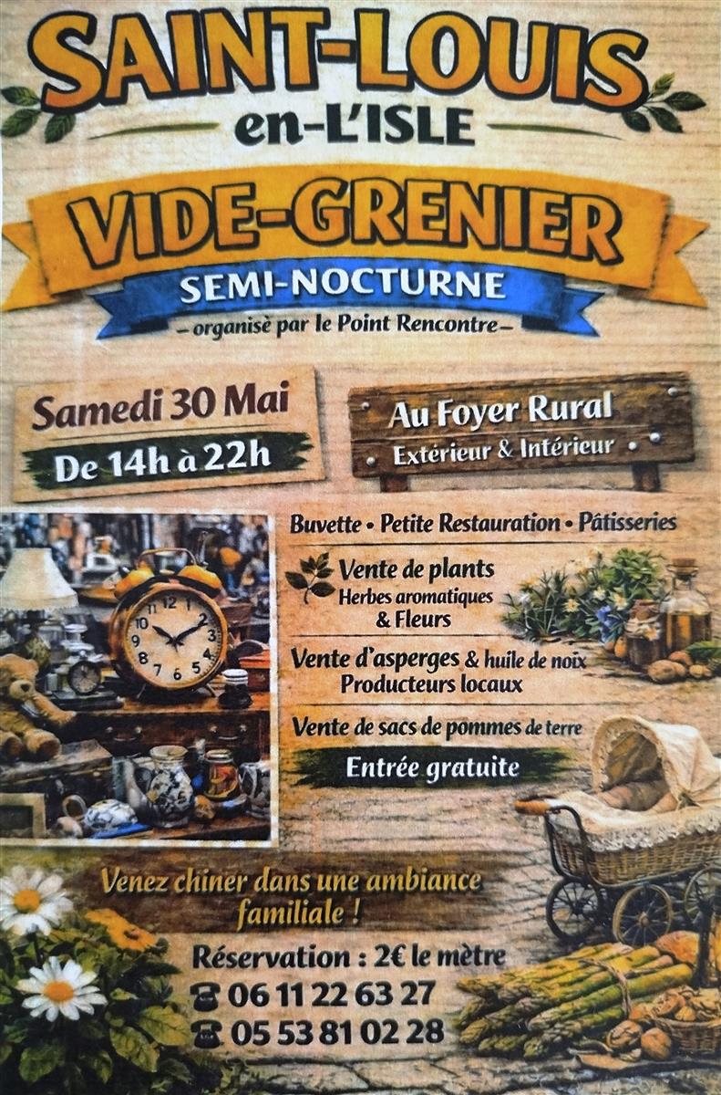 Vide grenier et Vente de fleurs
