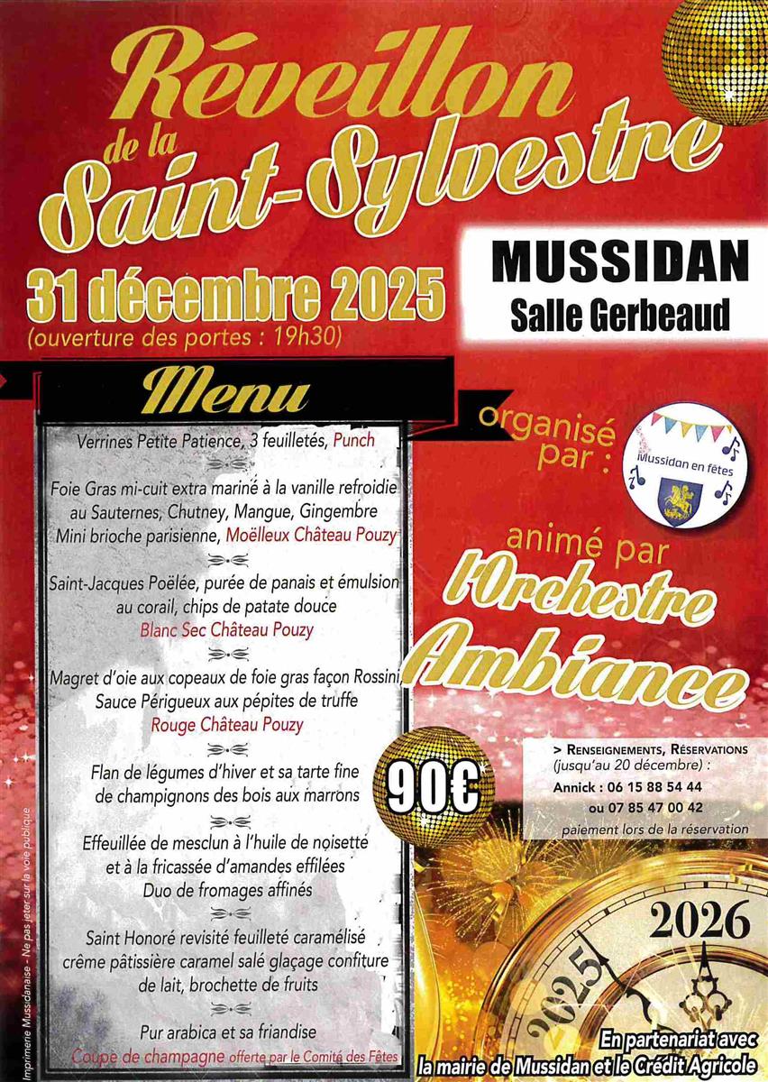 Reveillon de la St Sylvestre