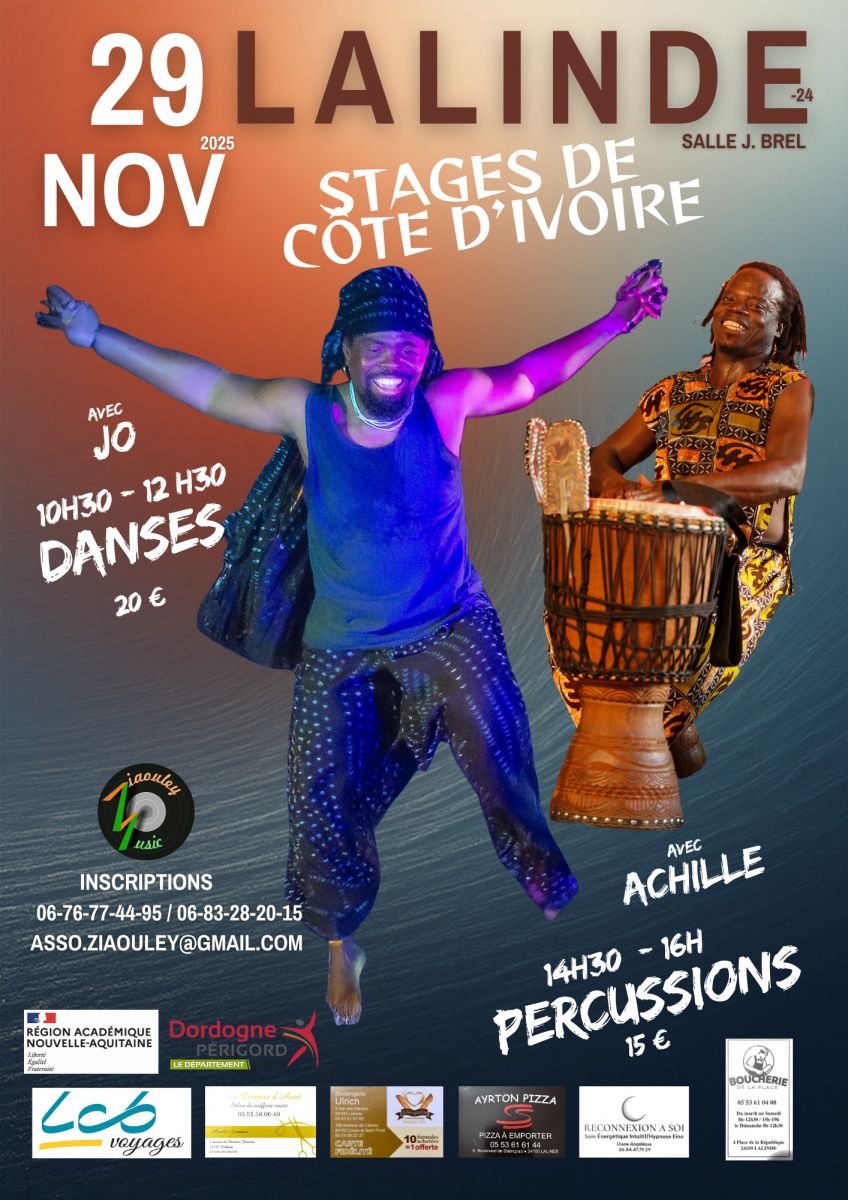 Stages Percussions, Danses Africaines