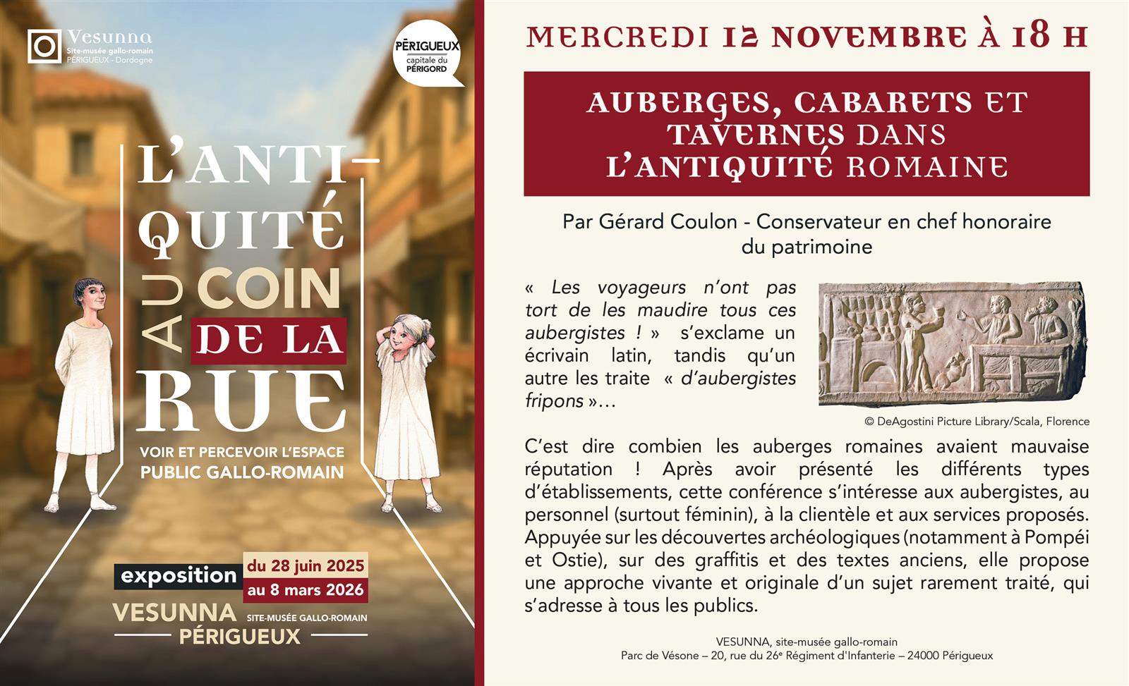 Conférence : « Auberges, cabarets et tavernes  ...