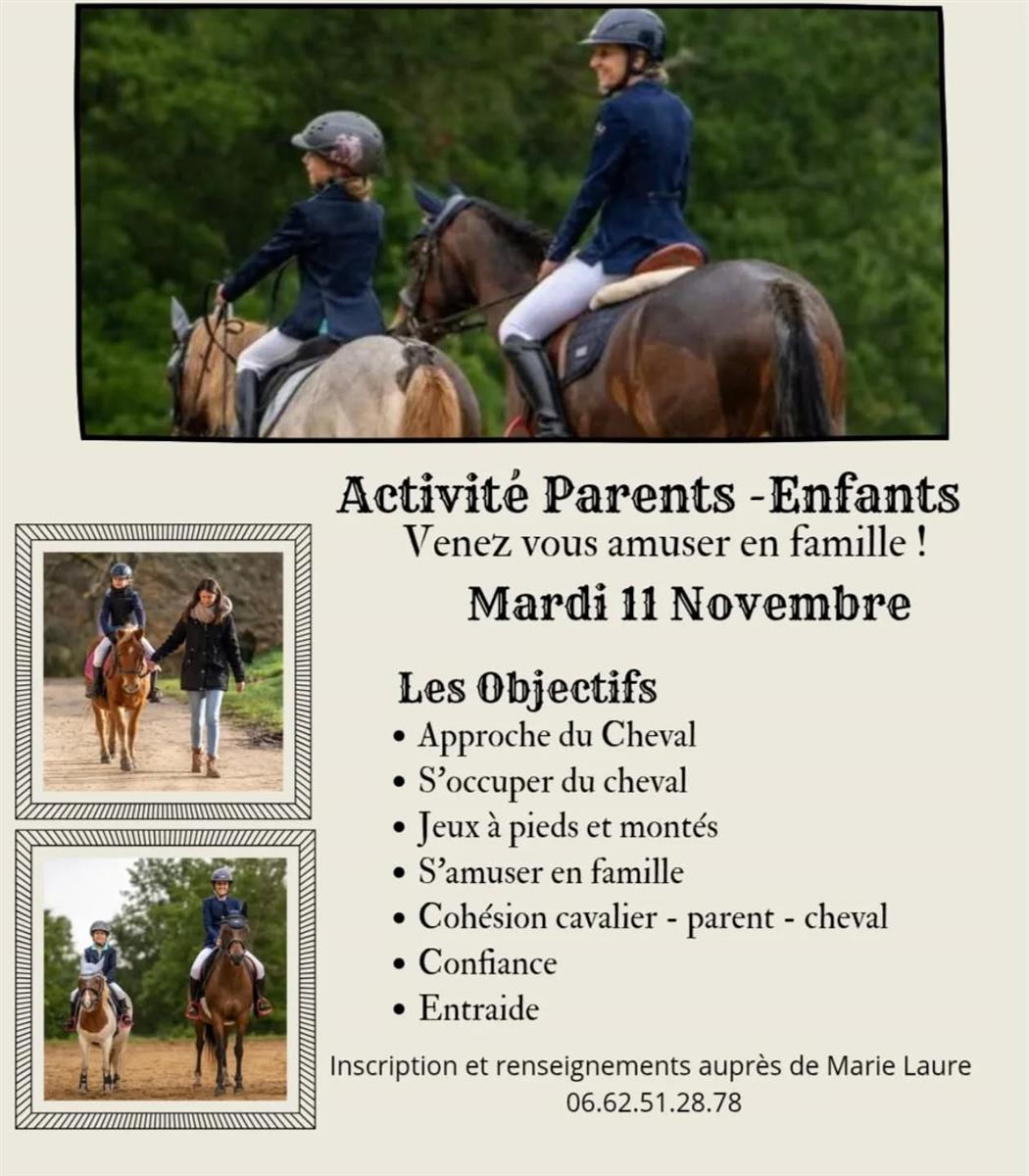 Activité équestre en famille