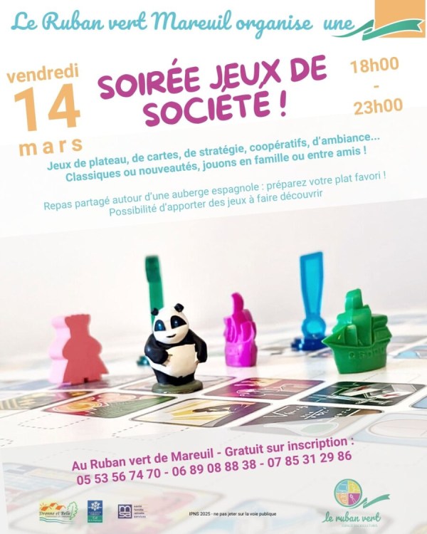 Soirée jeux de société