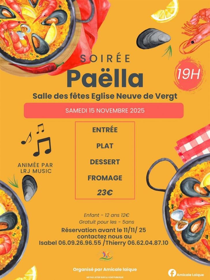 Soirée Paëlla - Animé par LRJ Music