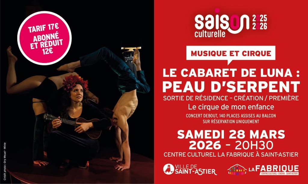 Spectacle "Le Cabaret de Luna : peau d'serpent"
