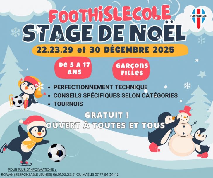 Stage de foot de Noël