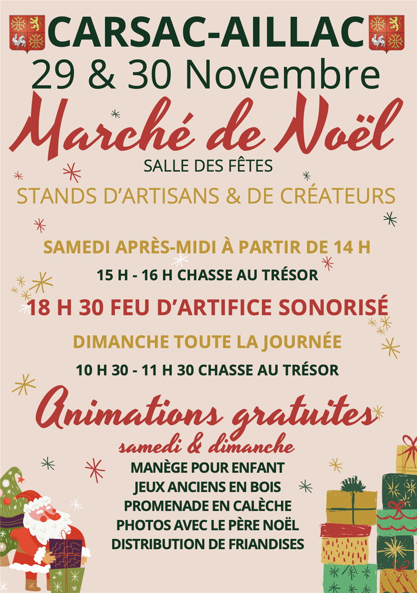 Marché de Noël de Carsac-Aillac