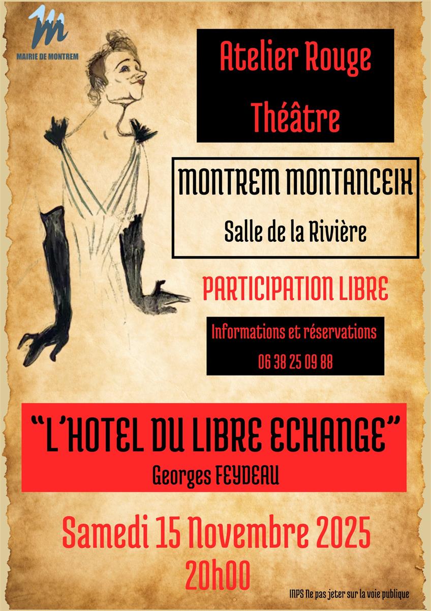 Théâtre : « L’Hôtel du libre Echange »