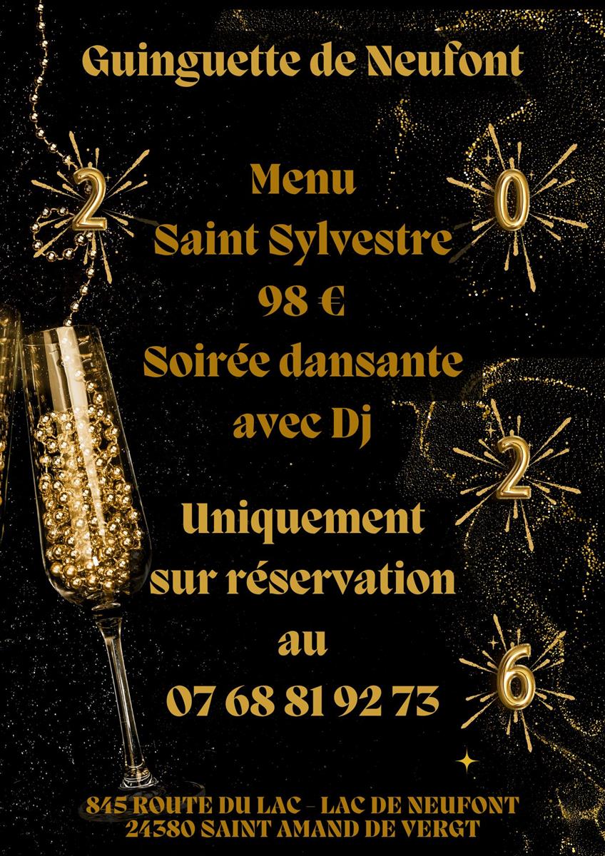 Menu de saint sylvestre de la guinguette de Ne ...
