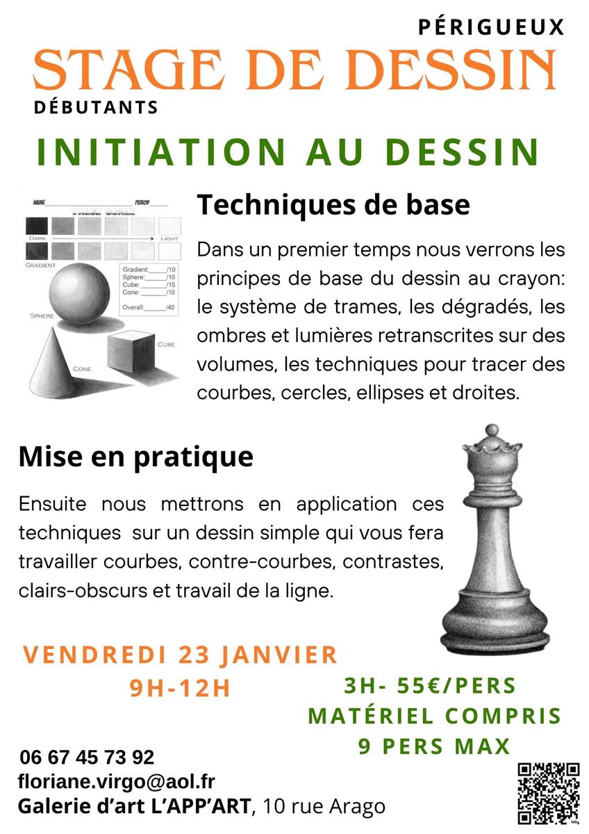 Stage dessin-peinture : Initiation au Dessin p ...