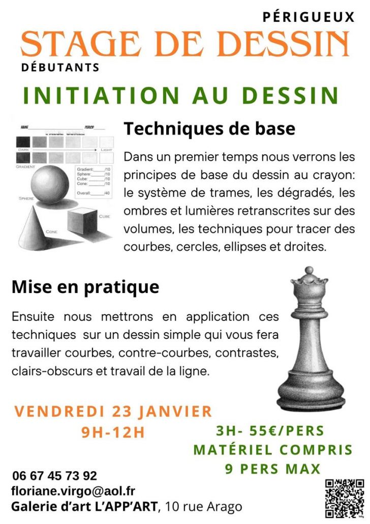 Stage dessin-peinture : Initiation au Dessin p ...