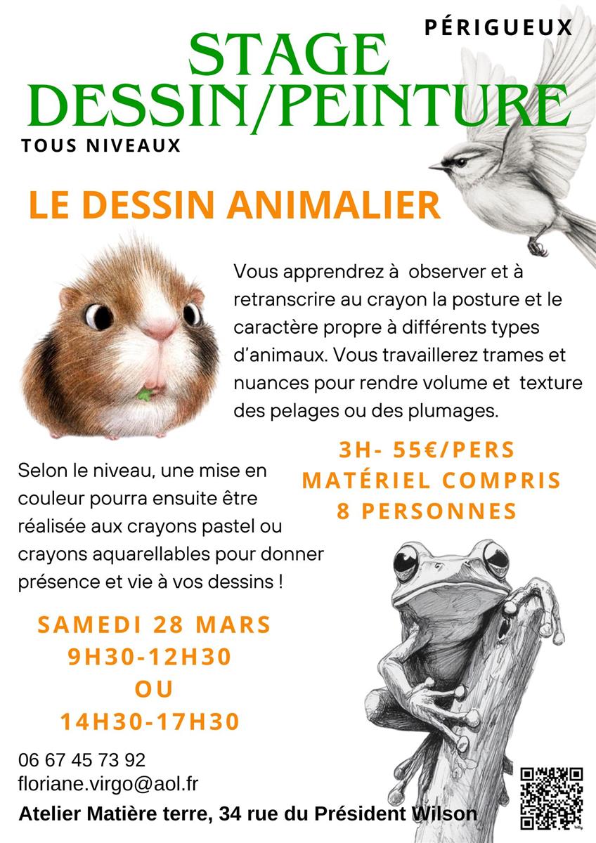 Stage dessin-peinture : Le Dessin Animalier pa ...