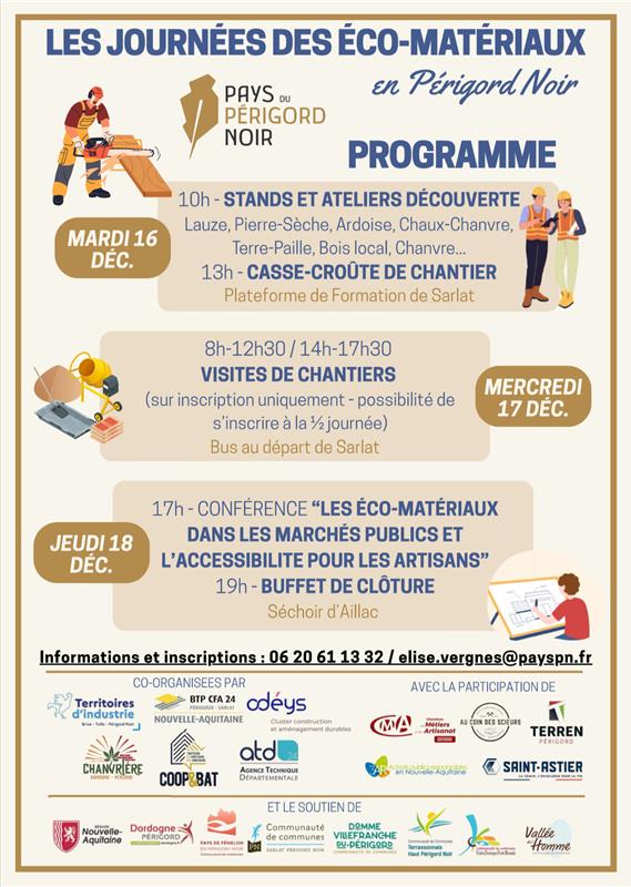 Les journées des éco-matériaux en Périgord Noir