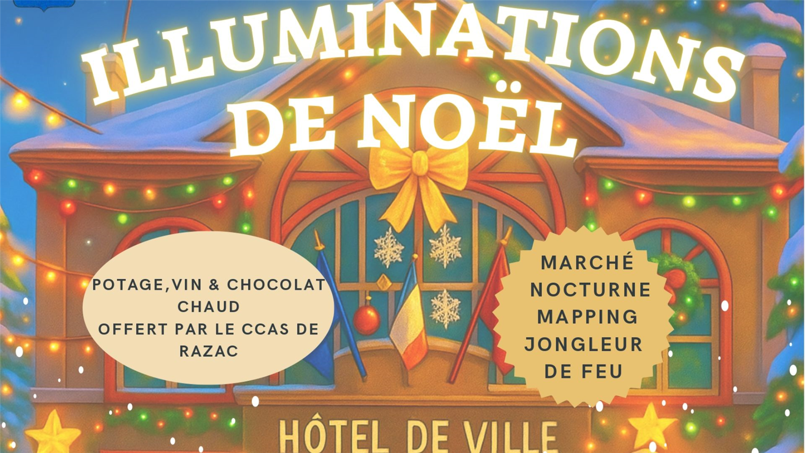 Lancement des illuminations de Noël et animations