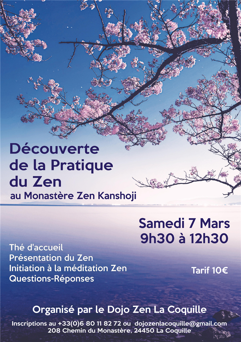 Matinée découverte de la méditation Zen ( Zazen )