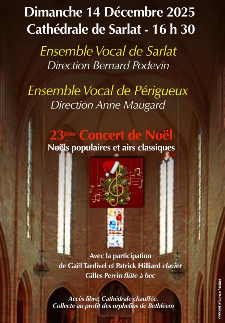 Concert de Noël de l’Ensemble Vocal de Sarlat