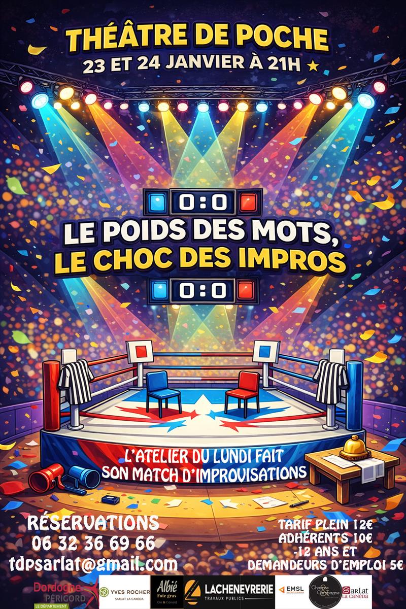 Théâtre de poche : "Le poids des mots, le choc ...