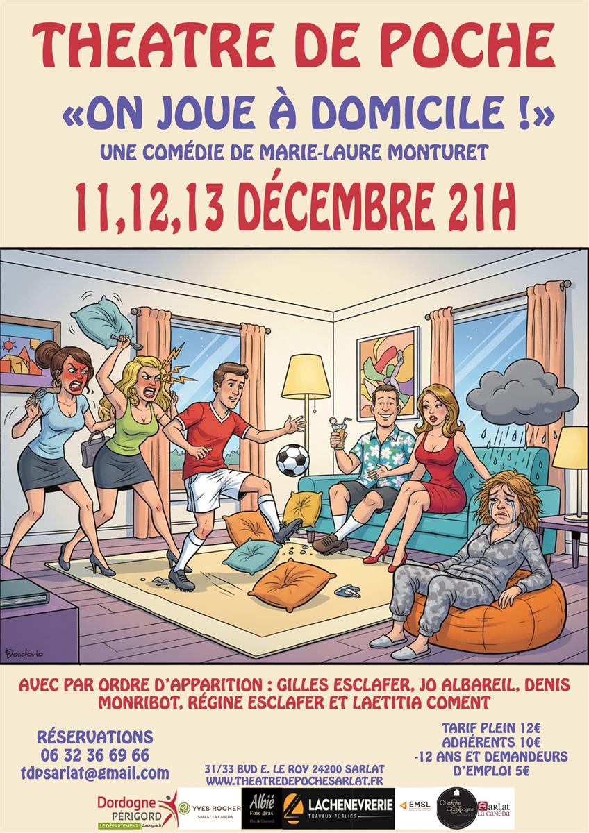 Théâtre de poche : "On joue à domicile"