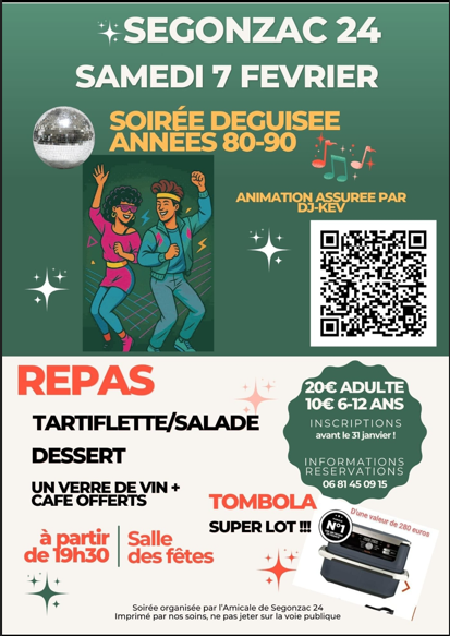 Soirée déguisée Années 80/90