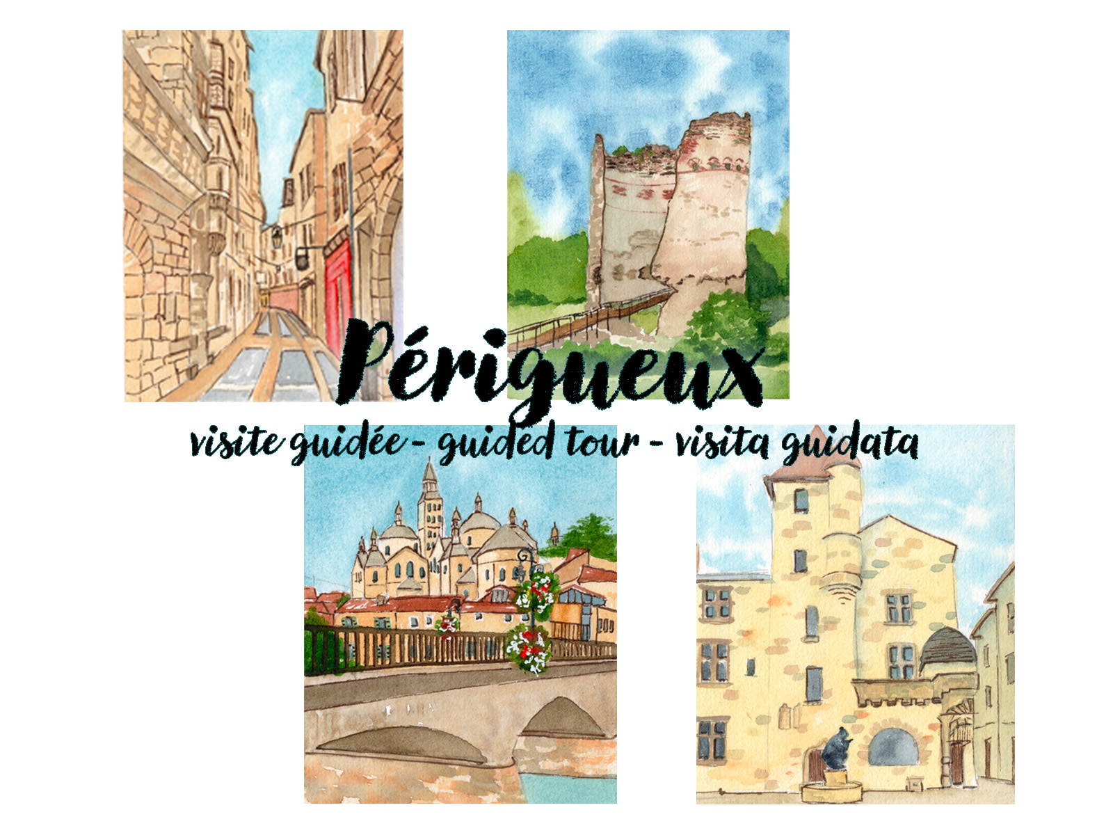 Balade guidée dans Périgueux (quartier Puy Sai ...
