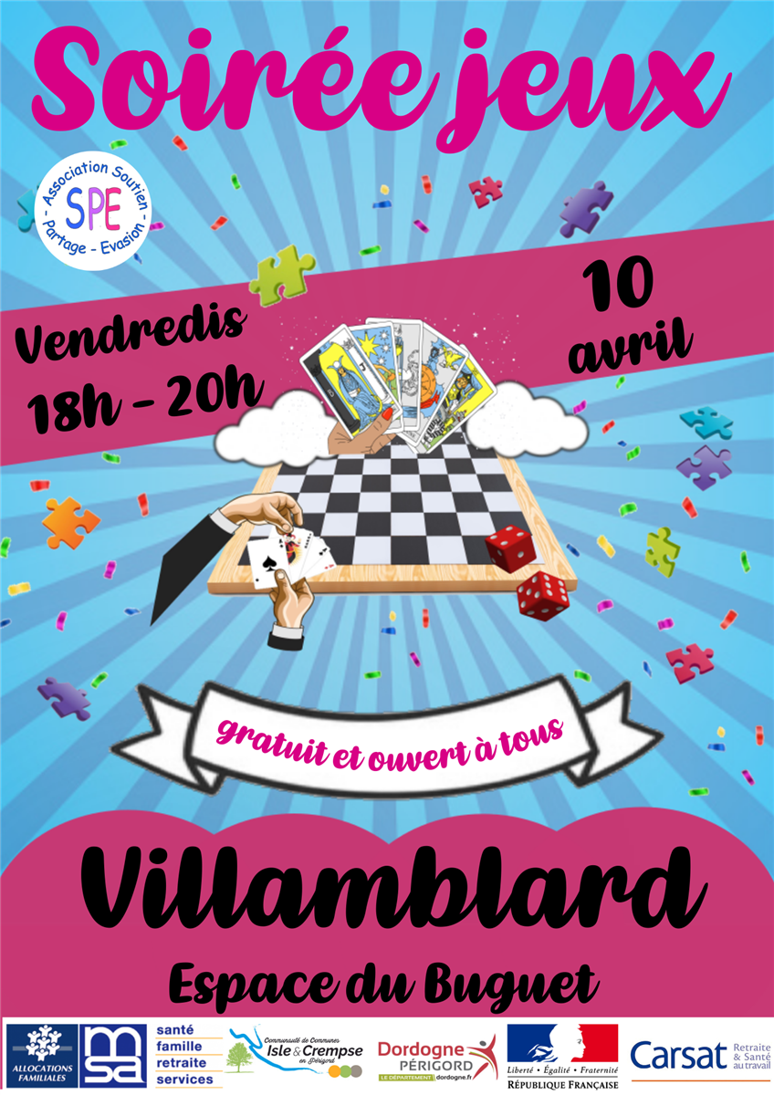 Soirée Jeux de société