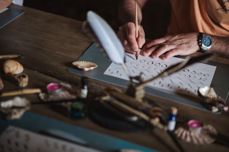 Atelier calligraphie - Châteaux en fête
